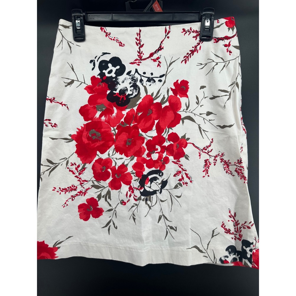 Spanner A Line Cotton Floral Skirt Sz 6